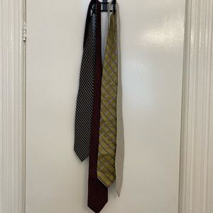 Four silk ties